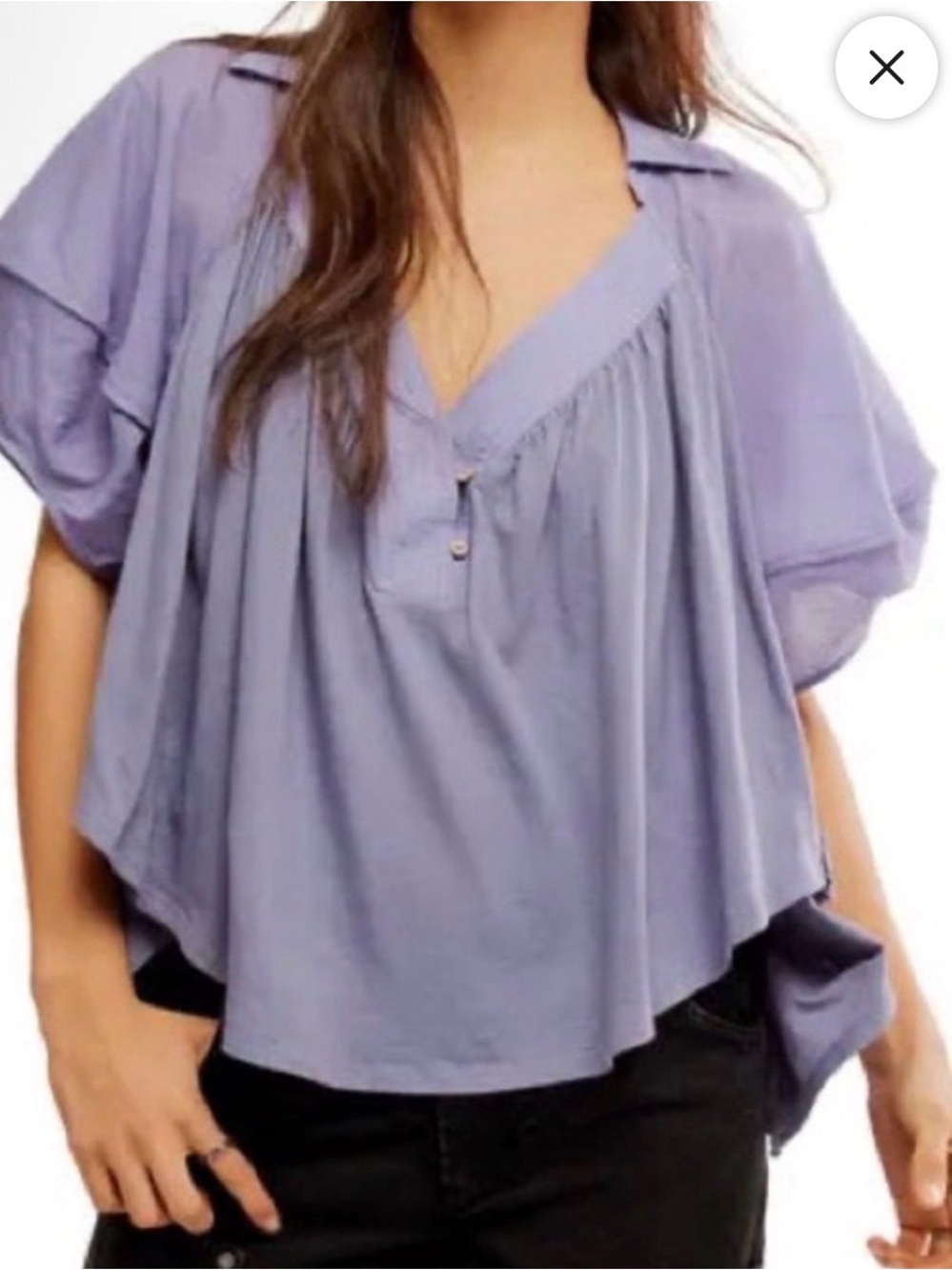 Free People We The Free Sunray Babydoll Top XL